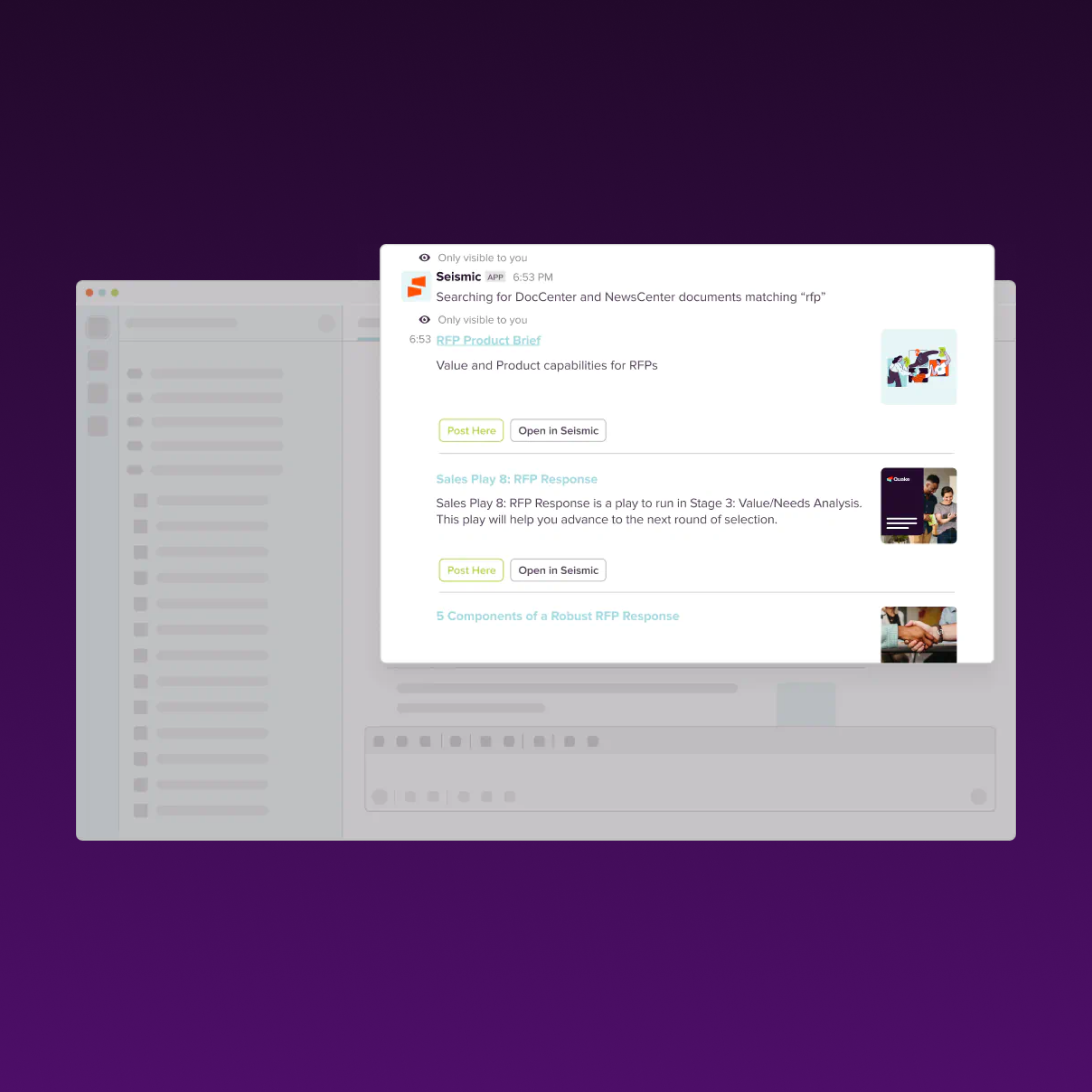Slack Salesforce integration screenshot