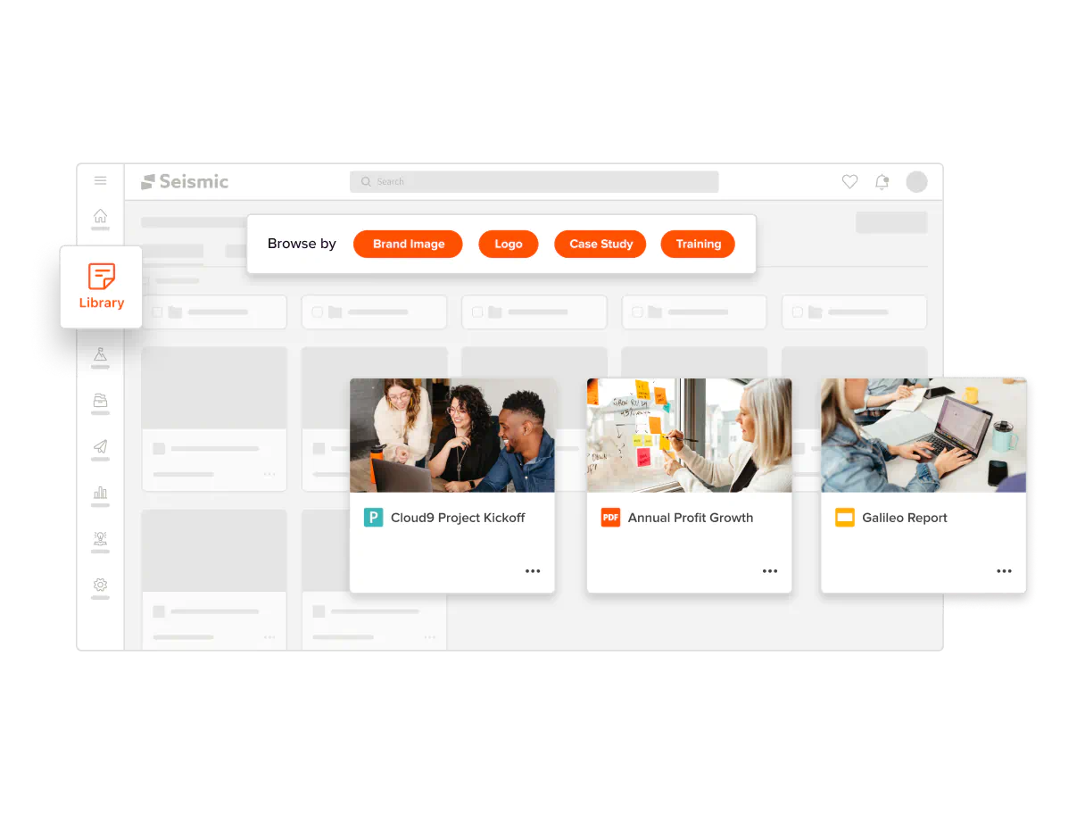 A screenshot of content management library.