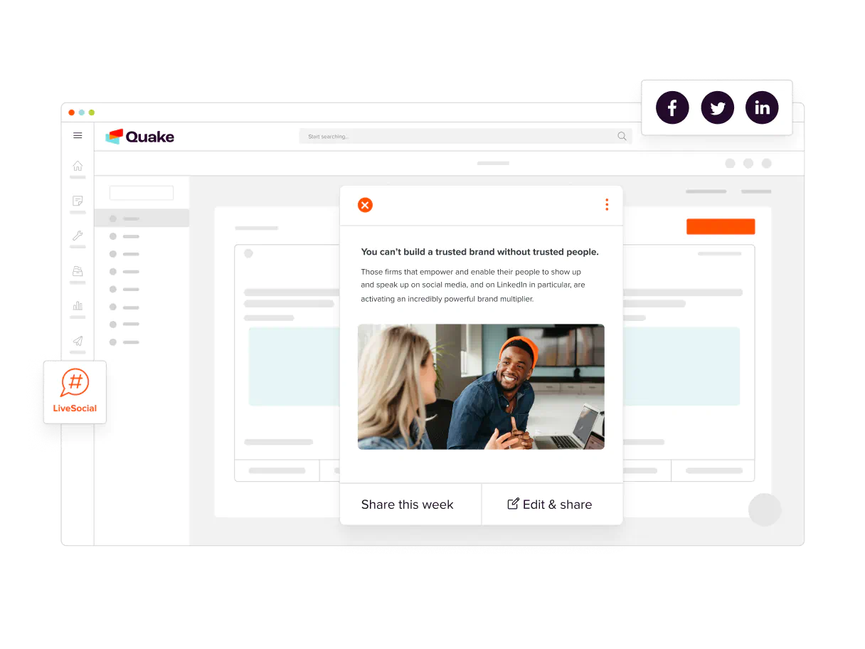 A screenshot of a marketing buyer engagement interface.