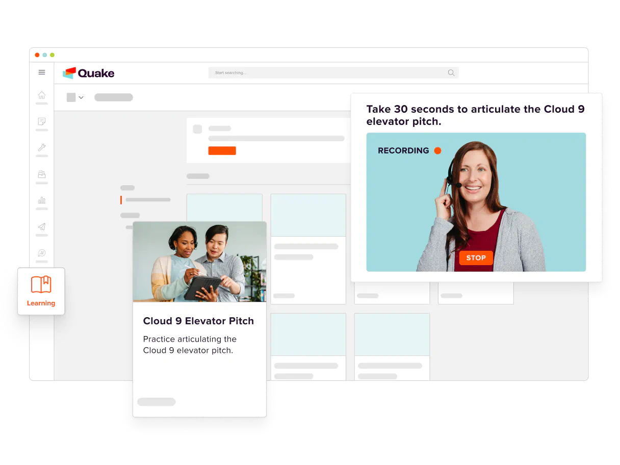 Capture d'écran de l'interface de formation et de coaching commercial.